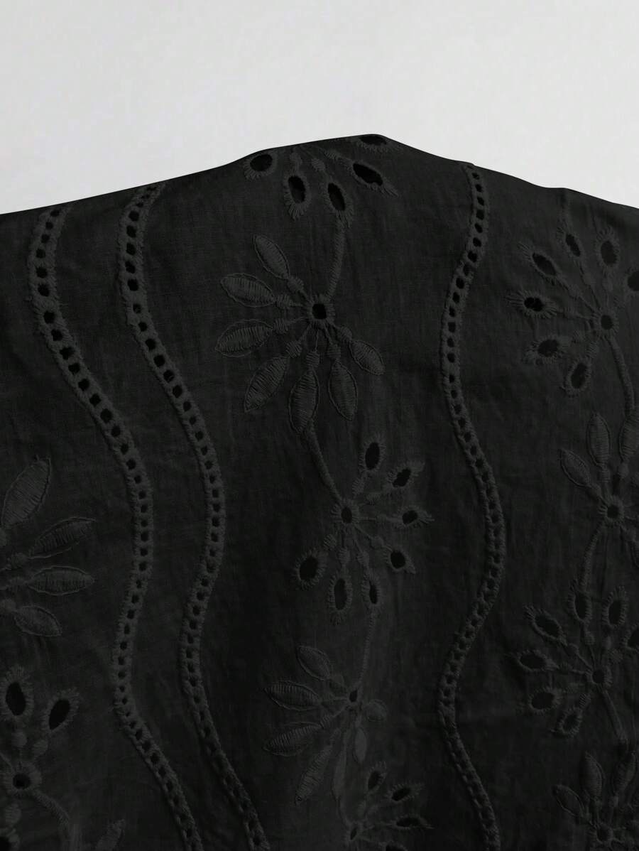 Charly™ | Elegant topp med V-ringning och puffärmar