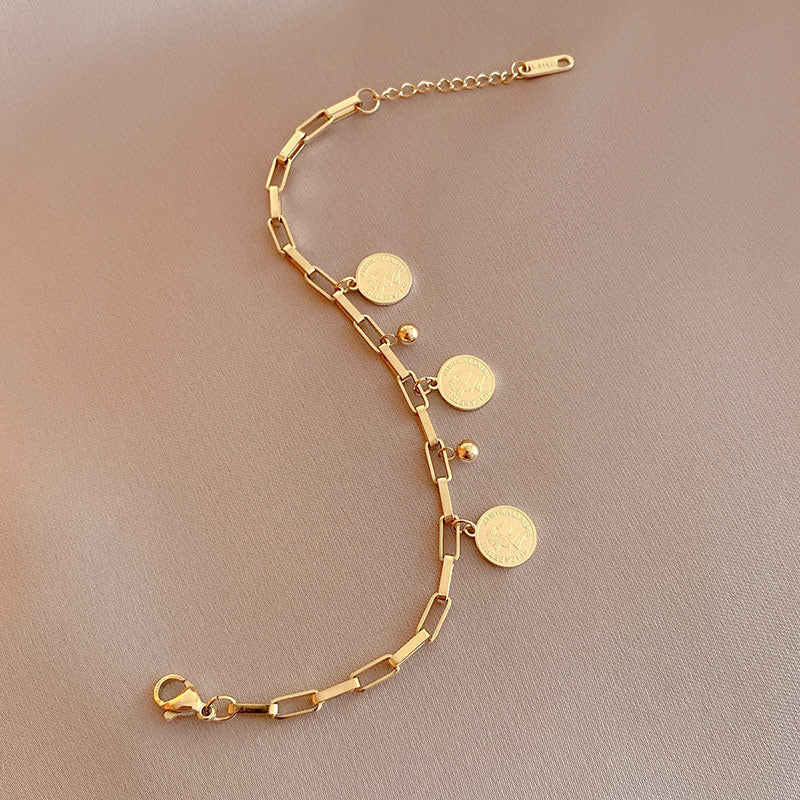 Claire™ | Justerbart armband med guldmynt