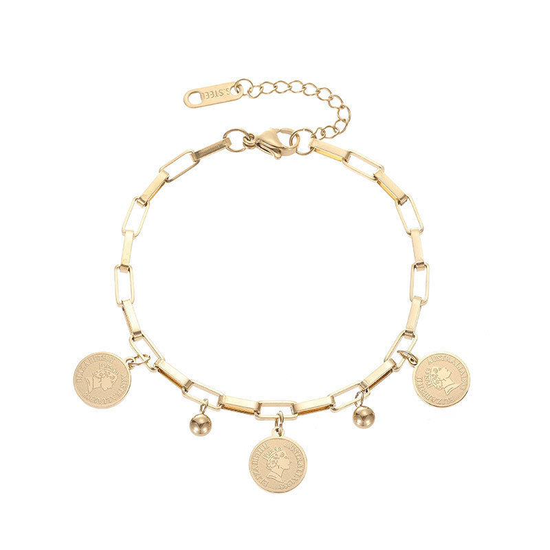 Claire™ | Justerbart armband med guldmynt