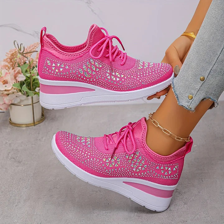 Giselle™ | Sneakers med Gnistrande Elegans