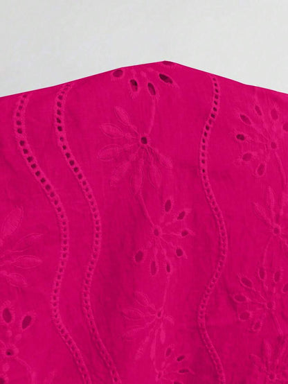 Charly™ | Elegant topp med V-ringning och puffärmar