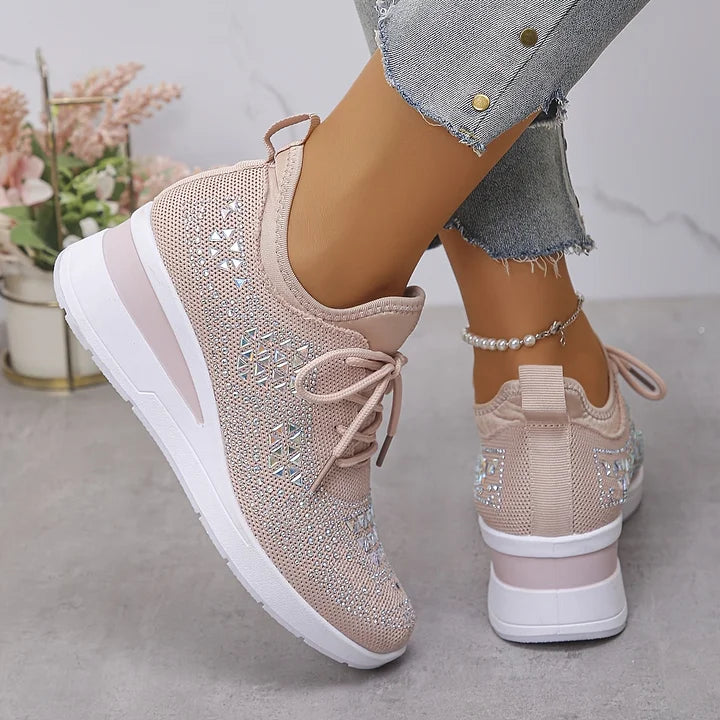 Giselle™ | Sneakers med Gnistrande Elegans