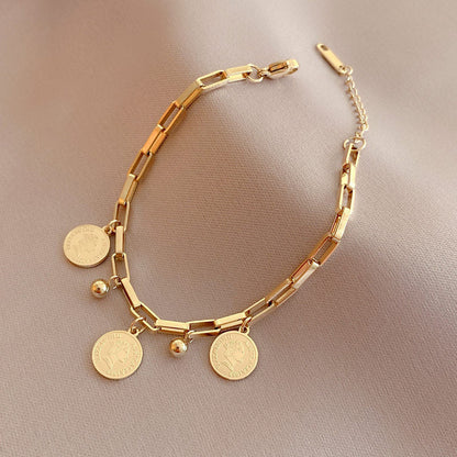 Claire™ | Justerbart armband med guldmynt