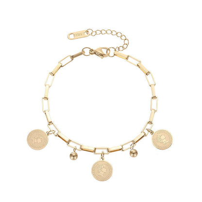 Claire™ | Justerbart armband med guldmynt