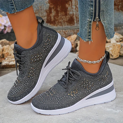 Giselle™ | Sneakers med Gnistrande Elegans