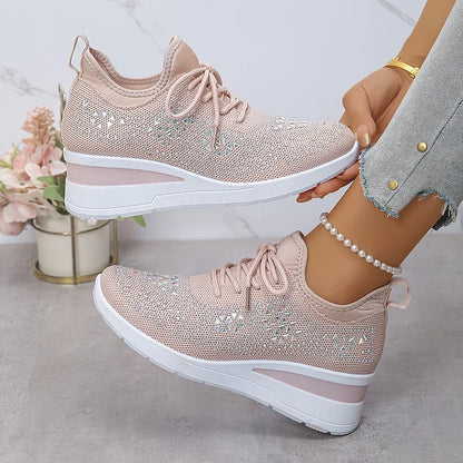 Giselle™ | Sneakers med Gnistrande Elegans