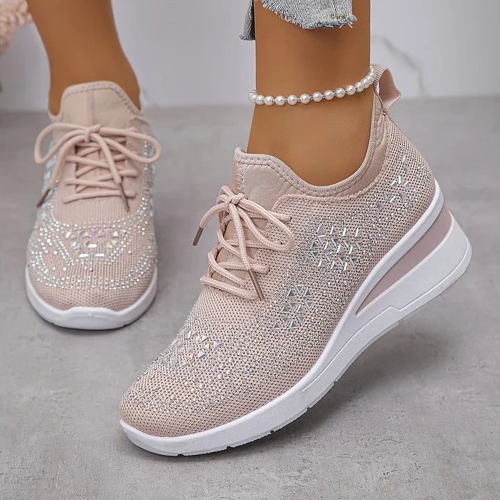Giselle™ | Sneakers med Gnistrande Elegans